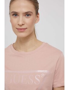 Růžová dámská trička Guess | 400 kousků - GLAMI.cz