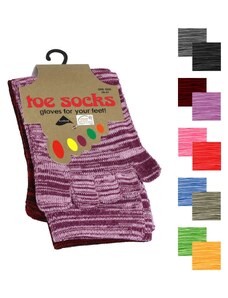 Ponožky dámské prstové bavlněné TOE SOCKS - 2 páry