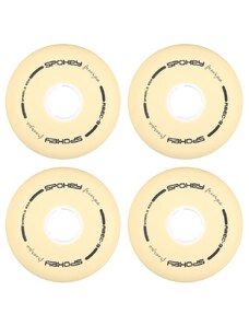 Spokey PU 80 mm Náhradné kolieska ku korčuliam FREESPO WHITE SET, 4 ks