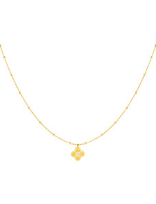 ORNAMENTI Pozlacený náhrdelník Clover gold