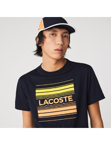Lacoste SPORT Pánské tričko z organické bavlny s potiskem a logem