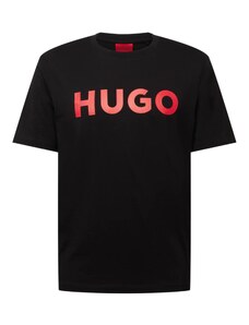 HUGO Red Tričko 'Dulivio' červená / černá