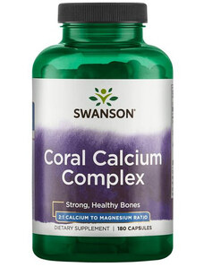Swanson Coral Calcium Complex 180 ks, kapsle