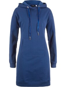 bonprix Mikinové šaty s kapucí Modrá