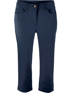 bonprix 3/4 strečové kalhoty Modrá