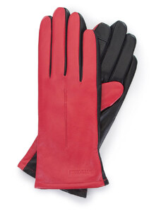 Dámské rukavice Wittchen, červeno-černá, přírodní kůže