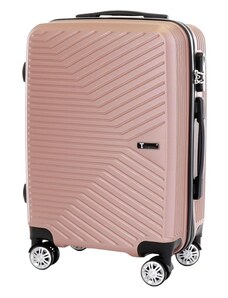 Cestovní kufr T-class VT21111, růžová, M, 54 x 39 x 21 cm / 35 l