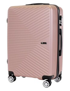 Cestovní kufr T-class VT21111, růžová, L, 66 x 44 x 24 cm / 60 l