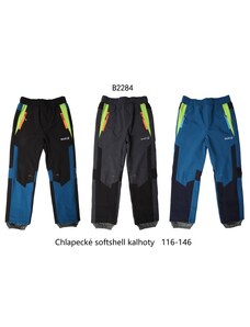 Nezateplené chlapecké softshellové kalhoty WOLF vel. 92-146
