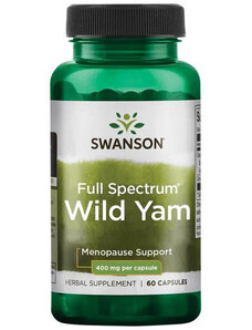 Swanson Full Spectrum Wild Yam 60 ks, kapsle, 400 mg