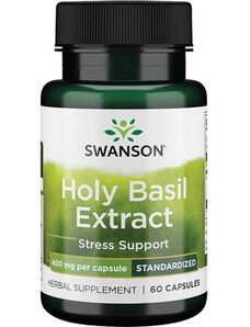 Swanson Holy Basil Extract 60 ks, kapsle, 400 mg