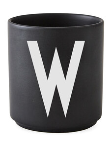 DESIGN LETTERS Porcelánový hrneček dózička Letters Black T černá porcelán 300 ml