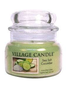 VILLAGE CANDLE vonná svíčka ve skle Sea Salt Cucumber, malá