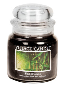 VILLAGE CANDLE vonná svíčka ve skle Black Bamboo, střední