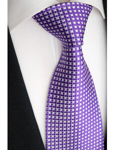 Kostičkovaná kravata Beytnur 102-3 fialová
