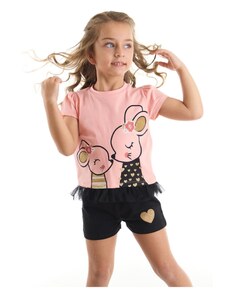 Denokids Cute Mouse Girls T-shirt Shorts Set