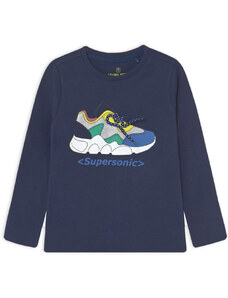 Chlapecké tričko z BIO bavlny LEMON BERET SUPERSONIC modré