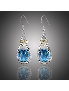 Sisi Jewelry Náušnice Swarovski Elements Santini - Luxus a Elegance - srdíčko