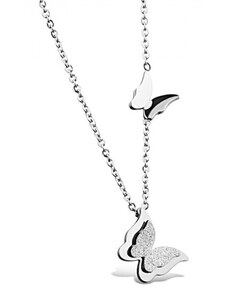 Victoria Filippi Stainless Steel Ocelový náhrdelník Parisi - chirurgická ocel, motýlek