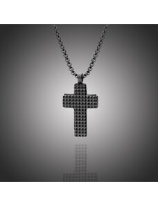 Manoki Pánský náhrdelník Valeriano chirurgická ocel - kříž