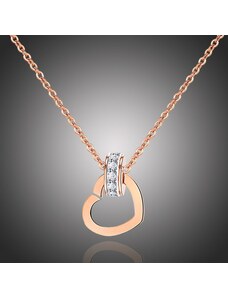 Victoria Filippi Stainless Steel Ocelový náhrdelník se zirkony Bernice - chirurgická ocel, srdíčko