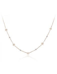 Victoria Filippi Stainless Steel Ocelový náhrdelník se zirkony Sabrina Gold - strom života