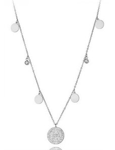 Victoria Filippi Stainless Steel Ocelový náhrdelník Claire - chirurgická ocel, zirkon