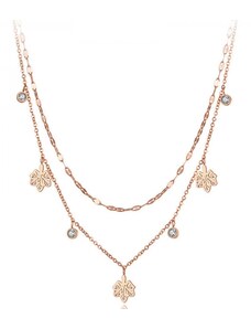 Victoria Filippi Stainless Steel Ocelový náhrdelník Mia Rose Gold - chirurgická ocel, zirkon