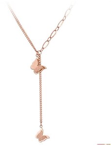 Victoria Filippi Stainless Steel Ocelový náhrdelník Mollie Gold - chirurgická ocel, motýl