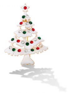 Éternelle Vánoční brož se zirkony Christmas Tree 1 - vánoční stromeček