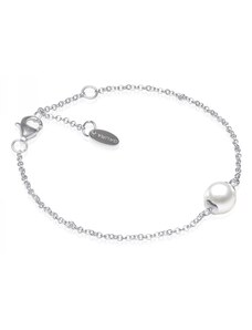 Gaura Pearls Stříbrný náramek s perlou Biondi - sladkovodní perla, stříbro 925/1000