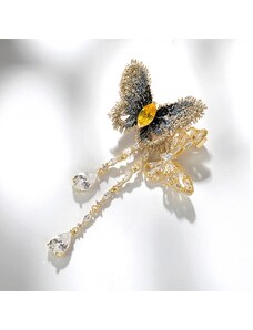 Éternelle Exkluzivní brož Swarovski Elements Fortunata - motýl