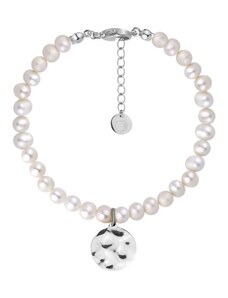 Manoki Perlový náramek Bibiana - řiční perla, chirurgická ocel