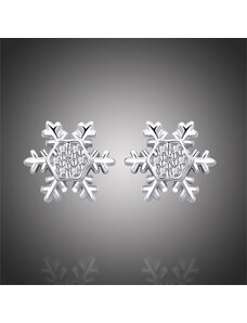 GRACE Silver Jewellery Stříbrné náušnice se zirkony Winter Romance, stříbro 925/1000