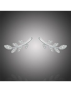 GRACE Silver Jewellery Stříbrné náušnice se zirkony Lily, stříbro 925/1000