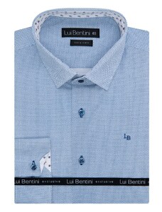 Košile AMJ - kolekce Lui Bentini - Comfort fit - světle modrá LD198