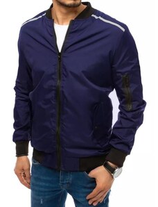 Dstreet Přechodná pánská bunda tmavě modré barvy s reflexními doplňky