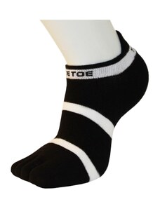 LINER TRAINER kotníkové prstové ponožky ToeToe černá / bílá M