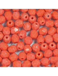 CZ Korálky broušené 4mm oranžová