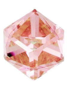 Swarovski Crystals Angled Cube 4841 8mm Ligth Rose F