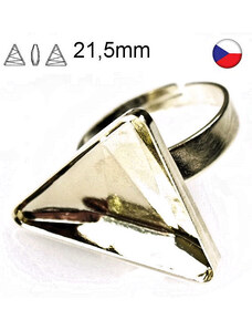 Crystal-ZONE Prsten Delta 4717 21,5mm gold plating 24kt
