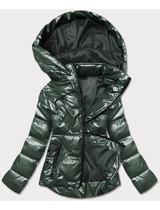 S'WEST Zelená dámská bunda s kapucí (B8007-10)