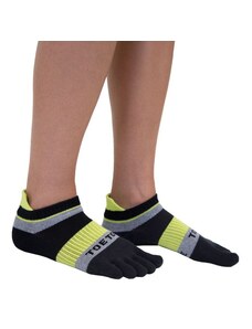 RUNNING běžecké nízké prstové ponožky ToeToe černá/zelená L