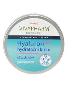 Vivaco Pleťový a tělový hydratační krém s kyselinou hyaluronovou VIVAPHARM 200 ml