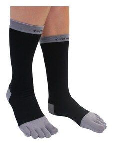 BUSINESS prstové ponožky ToeToe černá/šedá