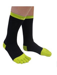 BUSINESS prstové ponožky ToeToe černá/zelená