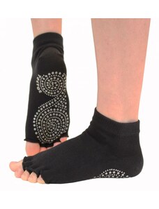 JOGA NO FINGER trainer bezprstové ponožky ToeToe černá L