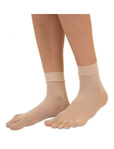 PLAIN ANKLE prstové nylonové ponožky ToeToe tělová 35-42