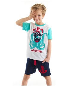 Denokids Sea Monster Boys T-shirt Shorts Set
