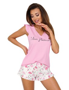 pyžamo dámské Flamingo 1/2 - růžová (Donna)
